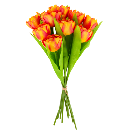 CV31227-2 Tulpenstrauß, künstliche Tulpen in einem Strauß, Frühlingskomposition