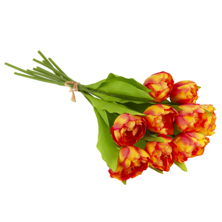 CV31227-2 Tulpenstrauß, künstliche Tulpen in einem Strauß, Frühlingskomposition