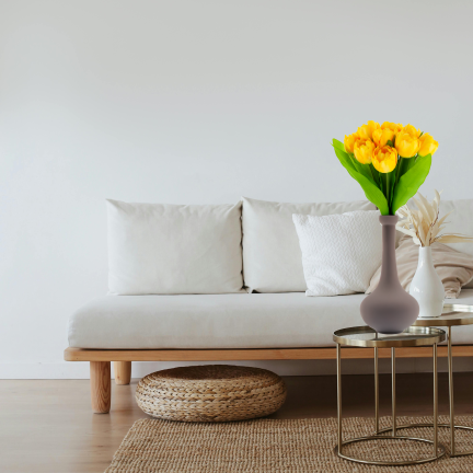 CV31227-3 Tulpenstrauß, künstliche Tulpen, Komposition für Vase Schilfrohr