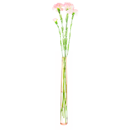 Carnation sprig, carnation bouquet, artificial flowers, realistic, pink, 60 cm
