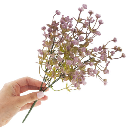 CV32157-1 Gypsophila, kytice z větviček gypsophily pro čelenku 31 cm UMĚLÁ KVĚTINA, hřbitov