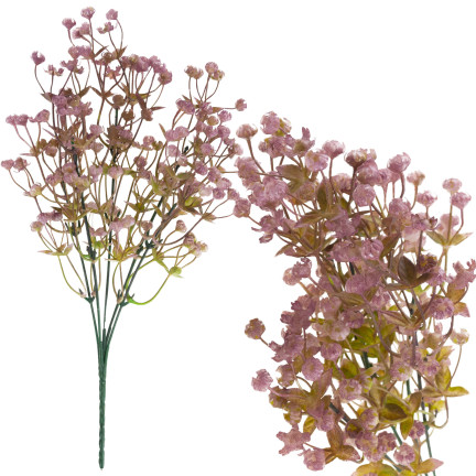 CV32157-1 Gypsophila, kytice z větviček gypsophily pro čelenku 31 cm UMĚLÁ KVĚTINA, hřbitov