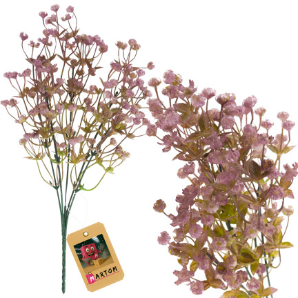 CV32157-1 Gypsophila, kytice z větviček gypsophily pro čelenku 31 cm UMĚLÁ KVĚTINA, hřbitov