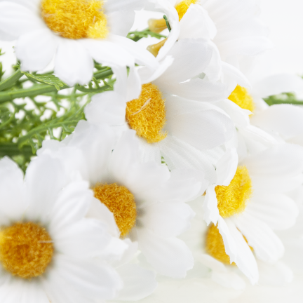 Artificial daisies, daisy, chrysanthemum, chamomile, bouquet of flowers