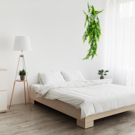 CV32617 Artificial Fern Hanging Plant, 85 cm, Dense, Decorative Indoor Hanging Plant
