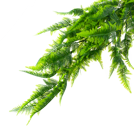 CV32617 Artificial Fern Hanging Plant, 85 cm, Dense, Decorative Indoor Hanging Plant