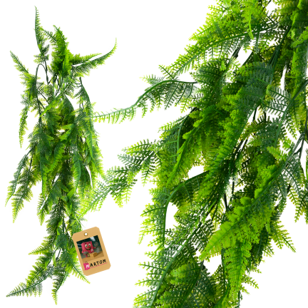 CV32617 Artificial Fern Hanging Plant, 85 cm, Dense, Decorative Indoor Hanging Plant