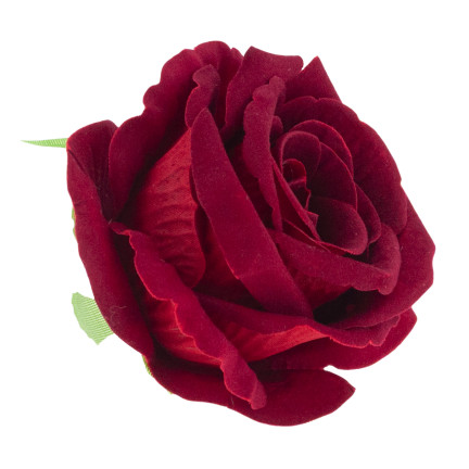 CV33001-3 BIG TUBE ROSE velká hlava umělé květiny pro středové dekorace kaštanový velur 8cm