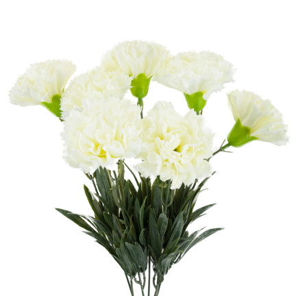 CV33067-1 NELKEN STRAUSS NELKEN DICHTE ZWEIGE BLÄTTER STIELE BLUMEN WIE LEBENDIG