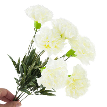 CV33067-1 NELKEN STRAUSS NELKEN DICHTE ZWEIGE BLÄTTER STIELE BLUMEN WIE LEBENDIG