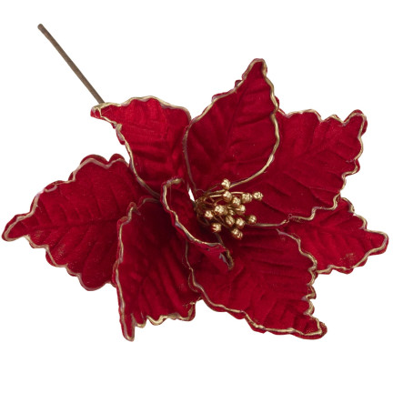 CV34186-6 STERN VON BETHLEHEM BLUME WEIHNACHTSSTERN FÜR WEIHNACHTSBAUM GROSS AUF FEDER SCHILF