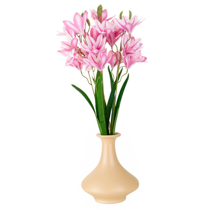CV34944-3 LILIE KÜNSTLICHE BLUMEN GROSSER STRAUSS LILIEN ZWEIGE DEKORATIVE DEKORATIVE