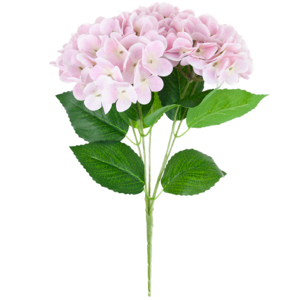 Hydrangea bouquet, artificial flowers, real touch, realistic, pink