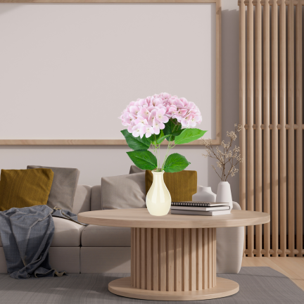 Hydrangea bouquet, artificial flowers, real touch, realistic, pink