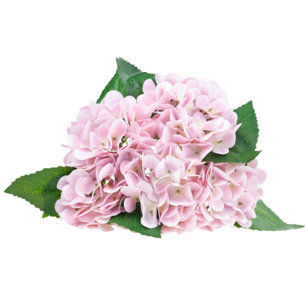 Hydrangea bouquet, artificial flowers, real touch, realistic, pink