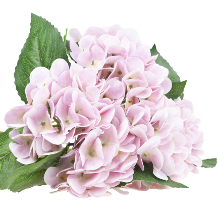 Hydrangea bouquet, artificial flowers, real touch, realistic, pink