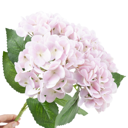 Hydrangea bouquet, artificial flowers, real touch, realistic, pink