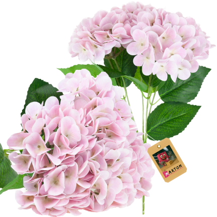 Hydrangea bouquet, artificial flowers, real touch, realistic, pink
