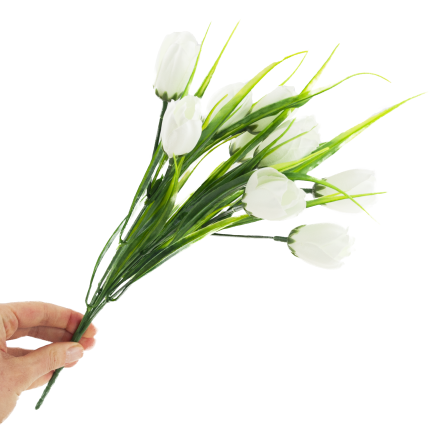 CV35281-1 KROKUS BUKIET X5 bialy