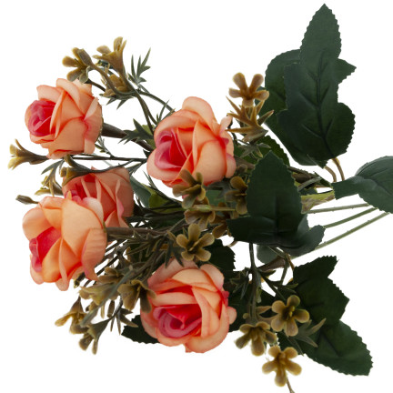 CV35767-MIX RŮŽE x5 BUNCH DEKORACE Růže Kytice umělých růží