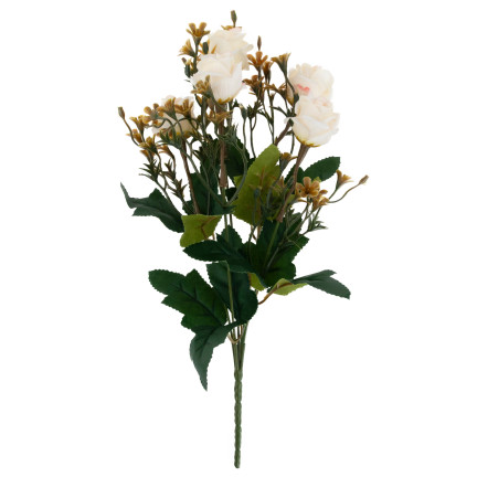 CV35767-MIX RŮŽE x5 BUNCH DEKORACE Růže Kytice umělých růží