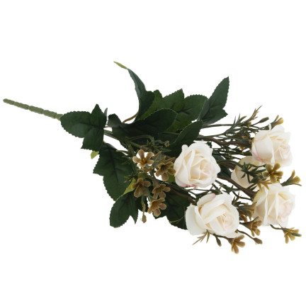 CV35767-MIX RŮŽE x5 BUNCH DEKORACE Růže Kytice umělých růží