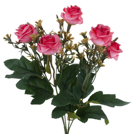 CV35767-MIX RŮŽE x5 BUNCH DEKORACE Růže Kytice umělých růží
