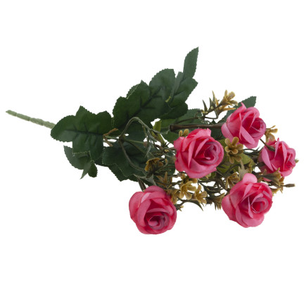 CV35767-MIX RŮŽE x5 BUNCH DEKORACE Růže Kytice umělých růží