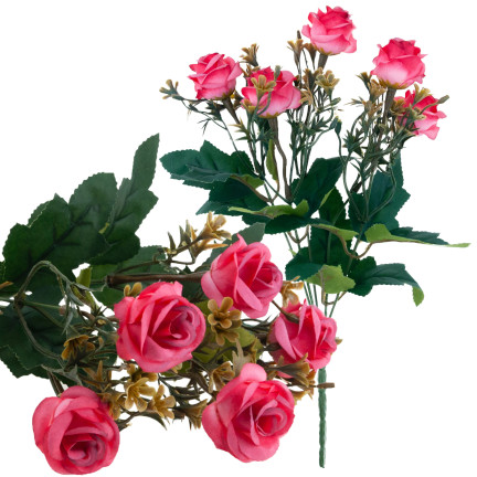 CV35767-MIX RŮŽE x5 BUNCH DEKORACE Růže Kytice umělých růží