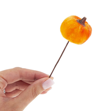 CV36807 Dýně, umělé dýně IN PIKU 6PTS oranžová Dekorativní, ideální pro podzim a Halloween