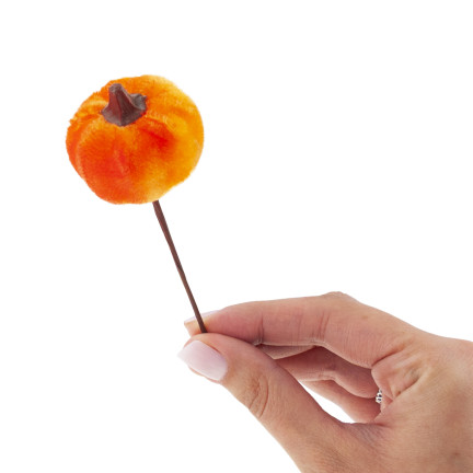 CV36807 Dýně, umělé dýně IN PIKU 6PTS oranžová Dekorativní, ideální pro podzim a Halloween
