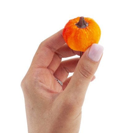 CV36807 Dýně, umělé dýně IN PIKU 6PTS oranžová Dekorativní, ideální pro podzim a Halloween