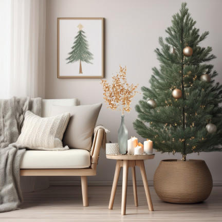 CV37058-2 decorative gold branch, dense, elegant, glamorous, holiday leaves