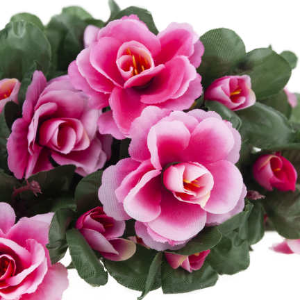 Bouquet of artificial azaleas, azaleas in a bouquet, artificial flowers, 7 stems