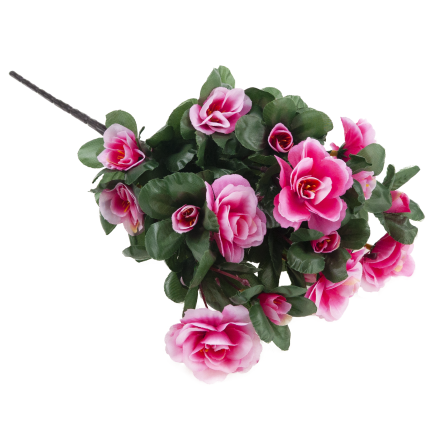 Bouquet of artificial azaleas, azaleas in a bouquet, artificial flowers, 7 stems