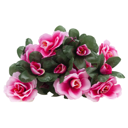 Bouquet of artificial azaleas, azaleas in a bouquet, artificial flowers, 7 stems