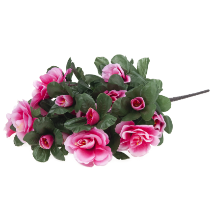 Bouquet of artificial azaleas, azaleas in a bouquet, artificial flowers, 7 stems