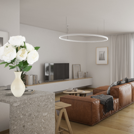 CV38309-1 PEONIA BUKIET X7 BIALY