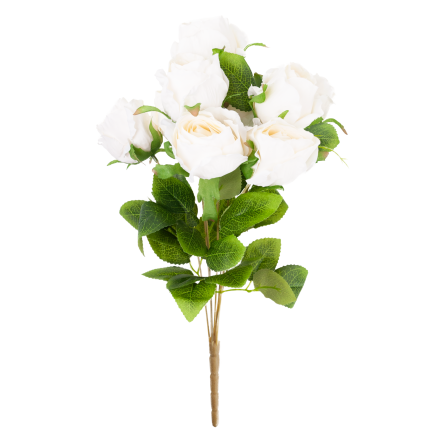 Bouquet of artificial roses, roses in a bouquet, realistic, 45 cm
