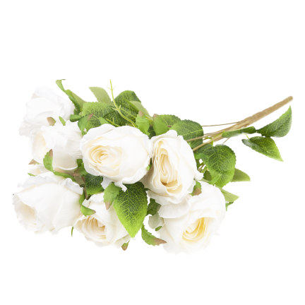 Bouquet of artificial roses, roses in a bouquet, realistic, 45 cm
