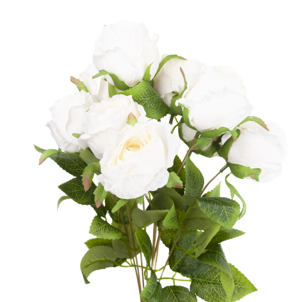 Bouquet of artificial roses, roses in a bouquet, realistic, 45 cm