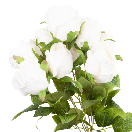 Bouquet of artificial roses, roses in a bouquet, realistic, 45 cm