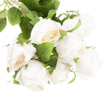 Bouquet of artificial roses, roses in a bouquet, realistic, 45 cm