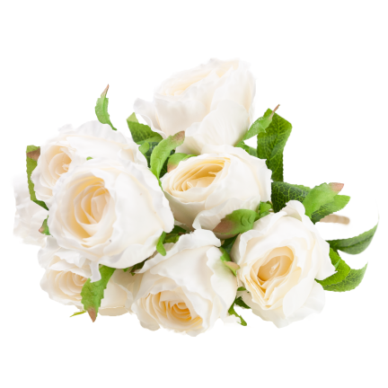 Bouquet of artificial roses, roses in a bouquet, realistic, 45 cm