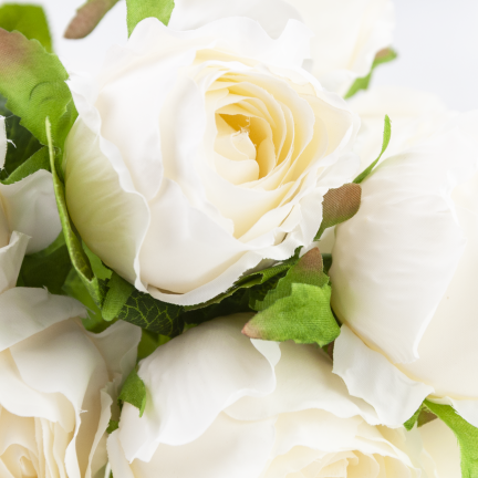 Bouquet of artificial roses, roses in a bouquet, realistic, 45 cm