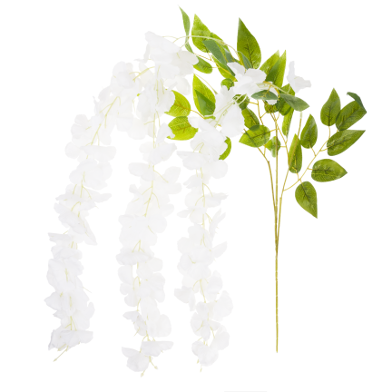 Flower garland, hanging artificial flowers, spring decoration