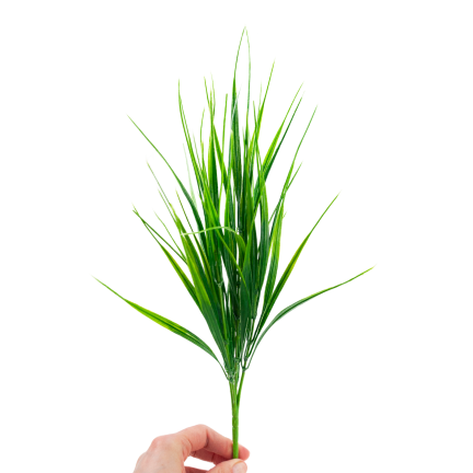 Artificial grass, grass bundle, grass on a spike, green, 39 cm