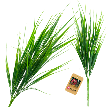 Artificial grass, grass bundle, grass on a spike, green, 39 cm