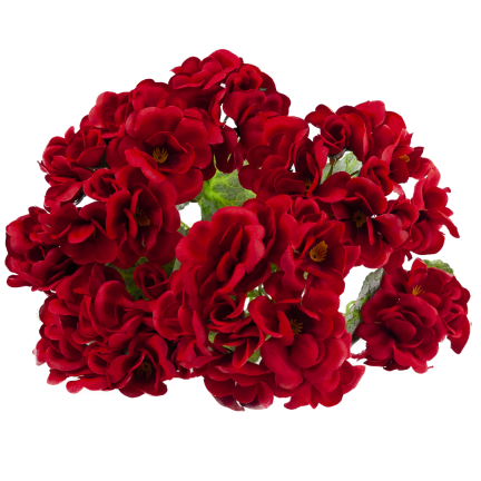 CV38950-2 Artificial Geranium Bouquet, 48 cm, 7 Stems, Realistic, Decorative