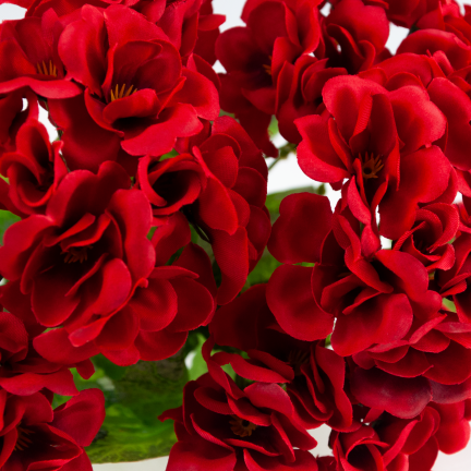 CV38950-2 Artificial Geranium Bouquet, 48 cm, 7 Stems, Realistic, Decorative